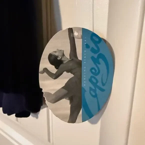 Vintage 90s Capezio Navy Velvet Dance Costume Dress NWT - Picture 3 of 4